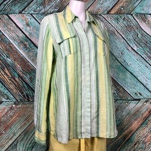 B9 - Jones New York Linen Women's Shirt, Size L